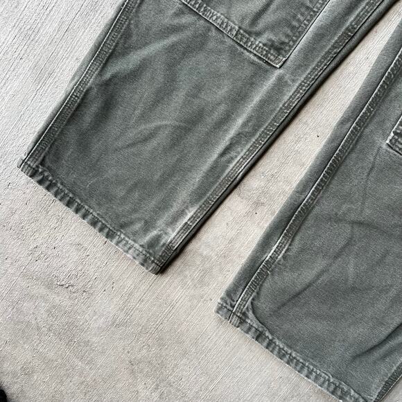 Vintage Y2K Carhartt green double knee work wear carpenter pants - Picture 4 of 8